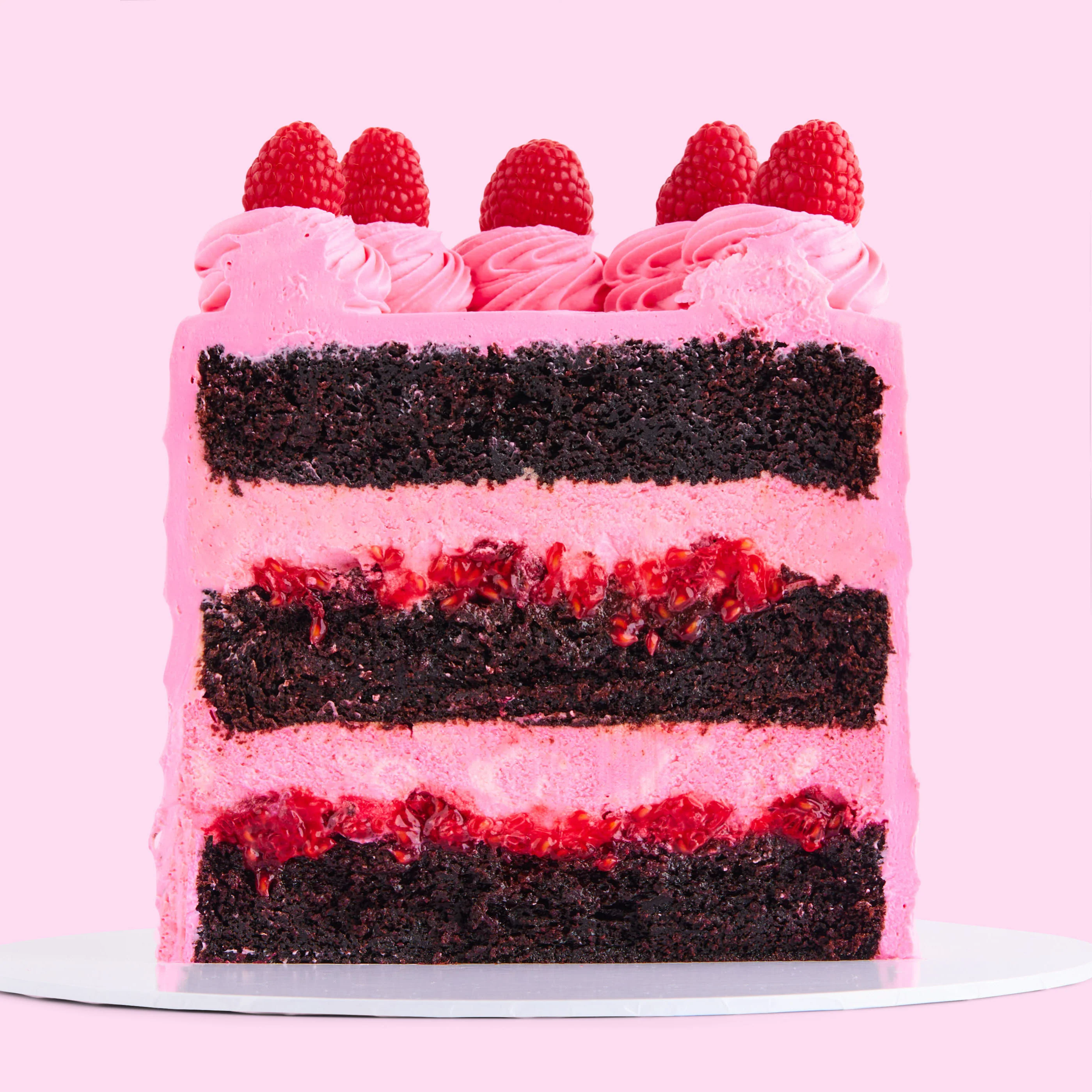 Bohemian Raspberry Party Cake - Image 2